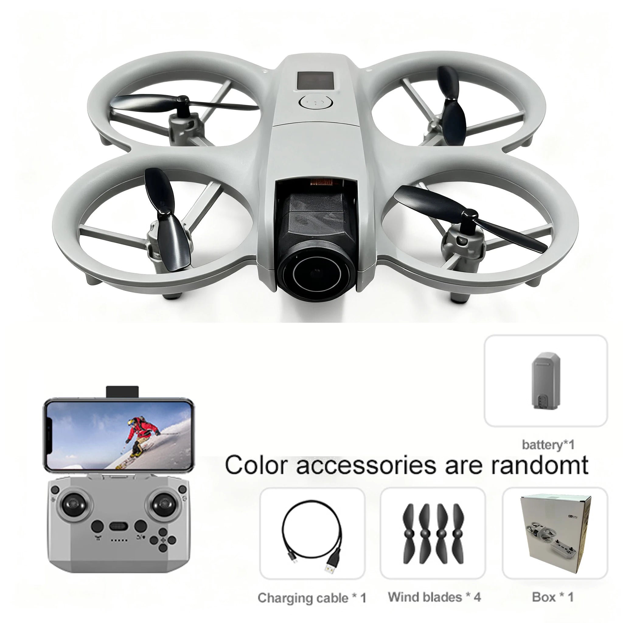 Beginner-Friendly Aerial Drone With Anti-Collision 20-Min Flight 1080P HD