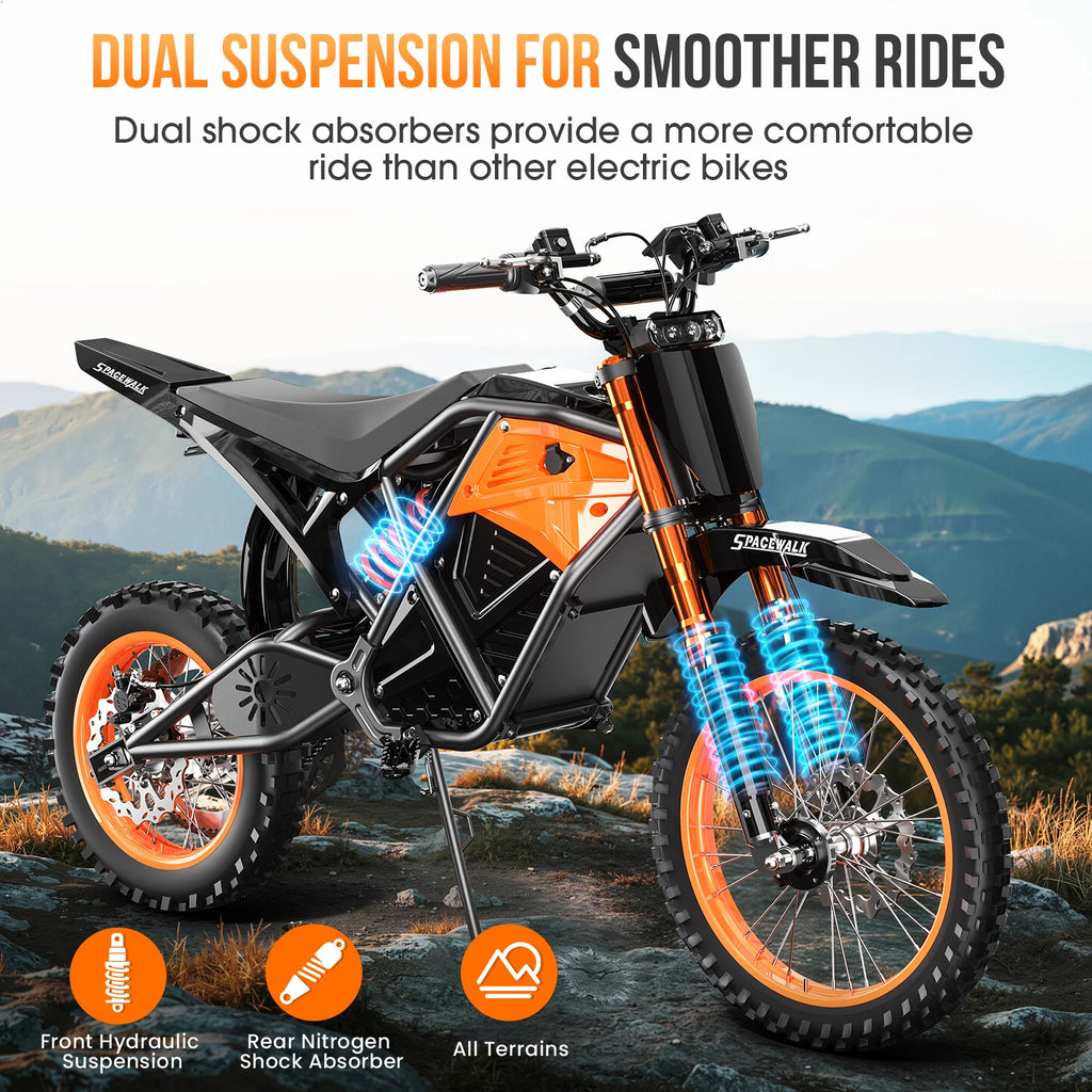 EILLEO SPACEWALK Fat Tire Electric Dirt Bike 3000W Mid Drive