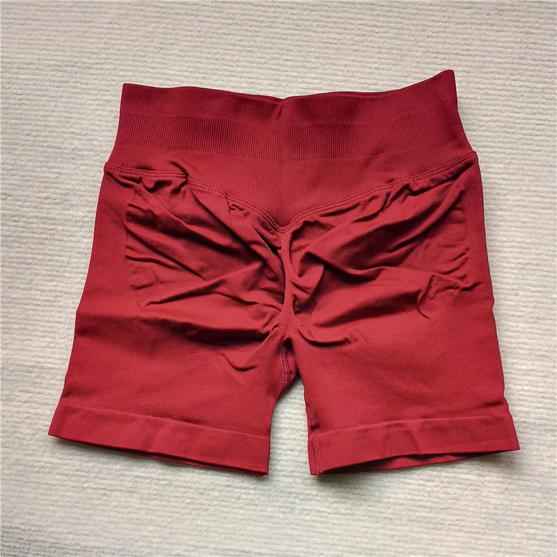 LEDP Seamless Gym Running Shorts For Women Biker Yoga Athleisure