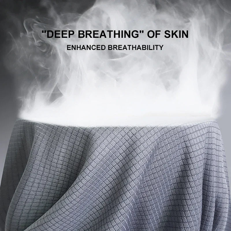 Men's Summer Breathable Elastic Ice Silk T Shirt Quick Dry