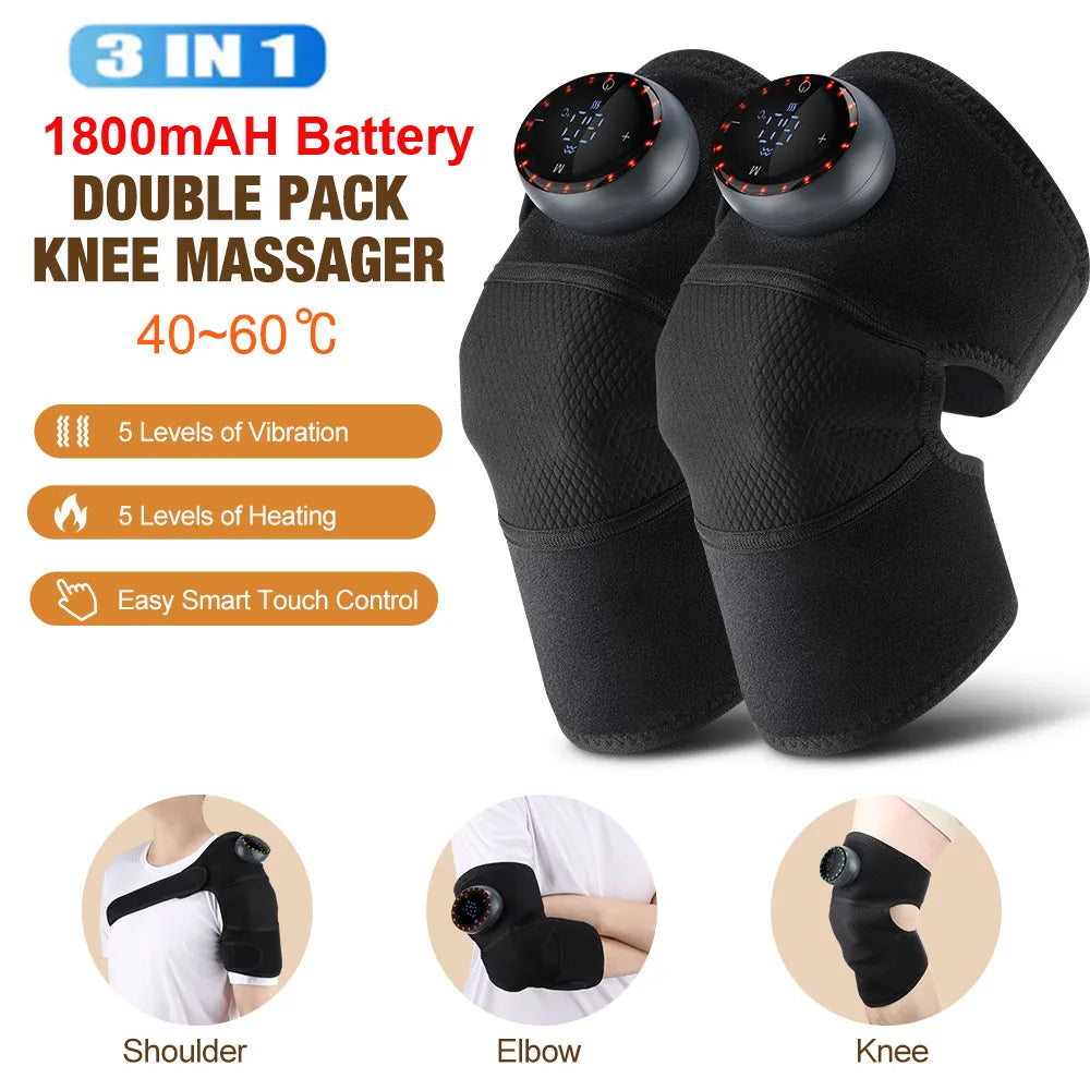 Hailicare Knee Massager With Heating And Vibration