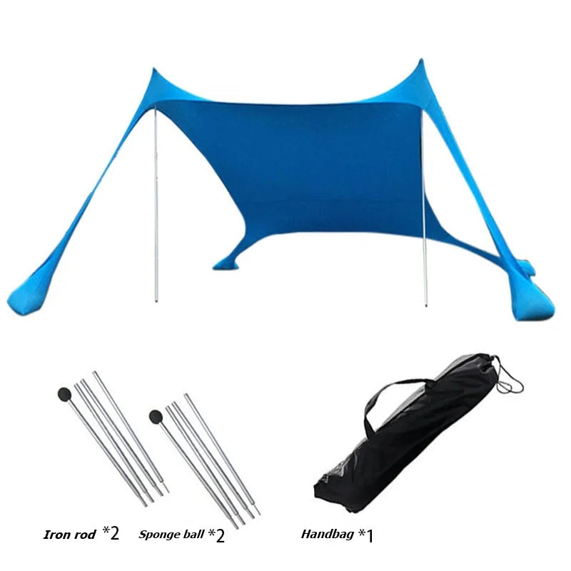 Portable Canopy Tent for Outdoor Camping and Beach Sun Shelter