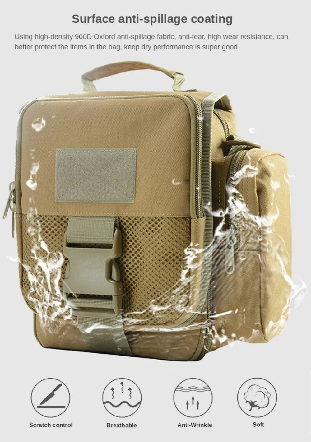 Unisex Tactical Sling Bag For Outdoor Hiking And Camping