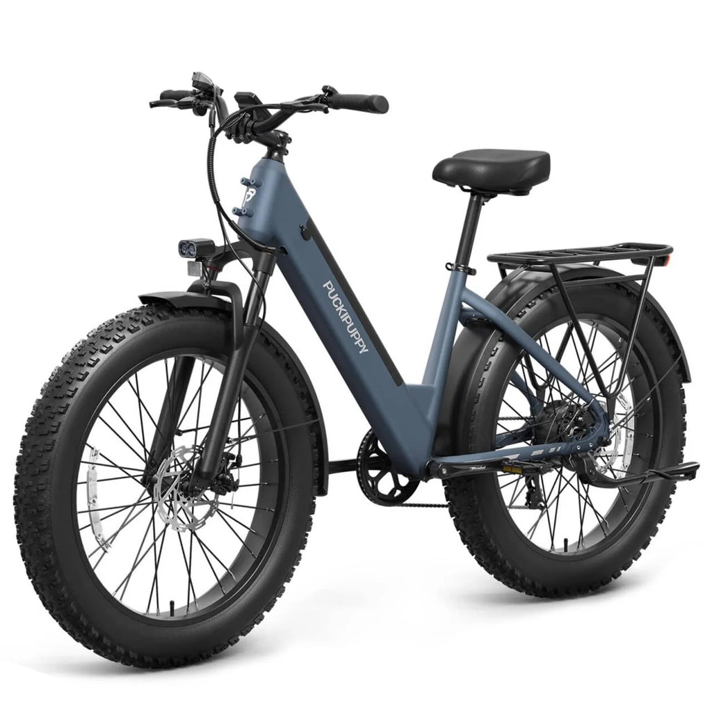PUCKIPUPPY Samoyed Electric Bike 960W Peak 28MPH Fat Tire Warranty
