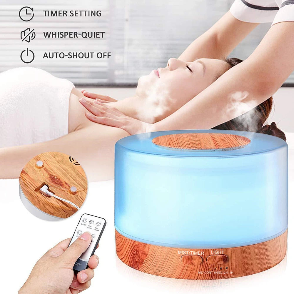Aroma Diffuser 5V USB Humidifier With Remote And Night Lights