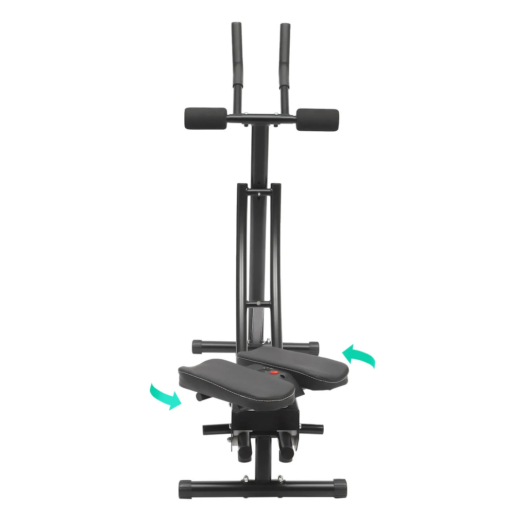 Foldable Ab Exercise Machine With 3 Gears 0 To 180 Rotation LED Display Home Gym