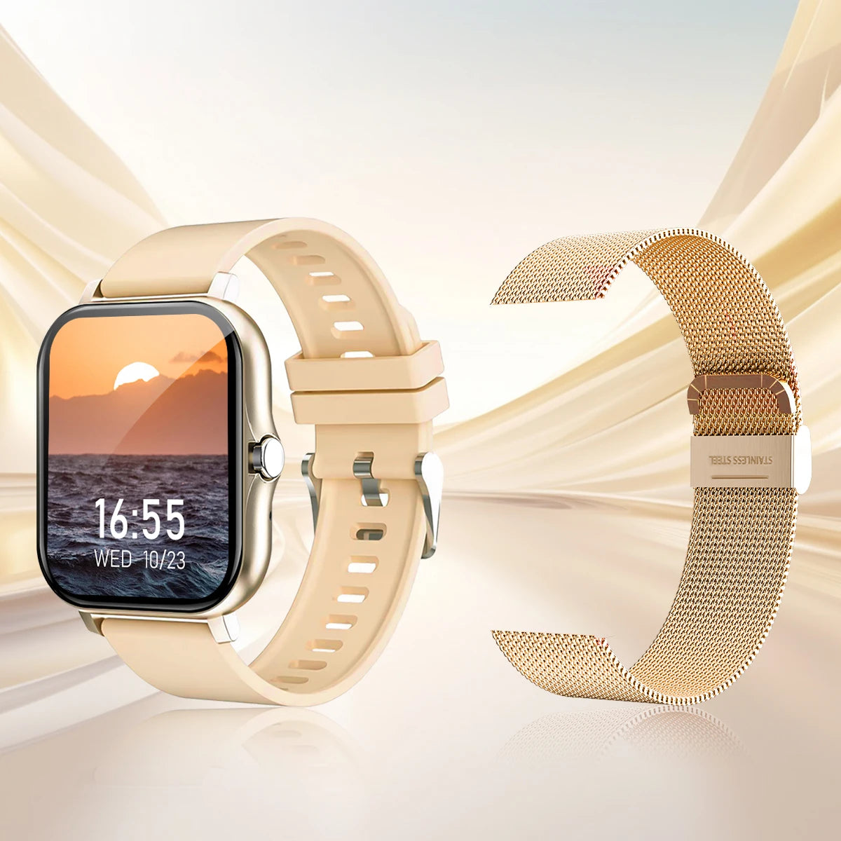 Odelettevcy Smartwatch With Wireless Calling Dial Fitness Tracking iPhone Android