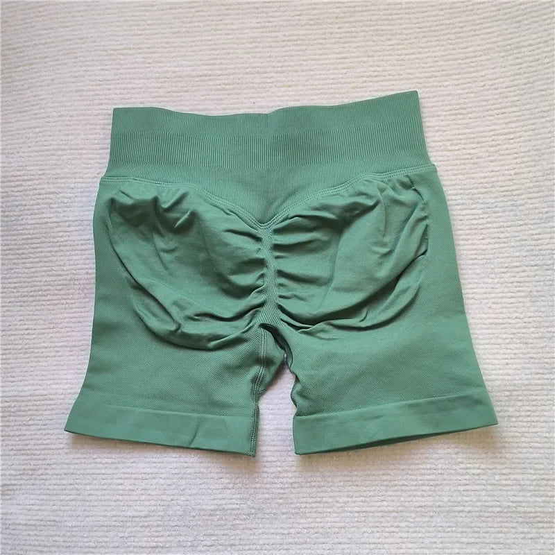 LEDP Seamless Gym Running Shorts For Women Biker Yoga Athleisure
