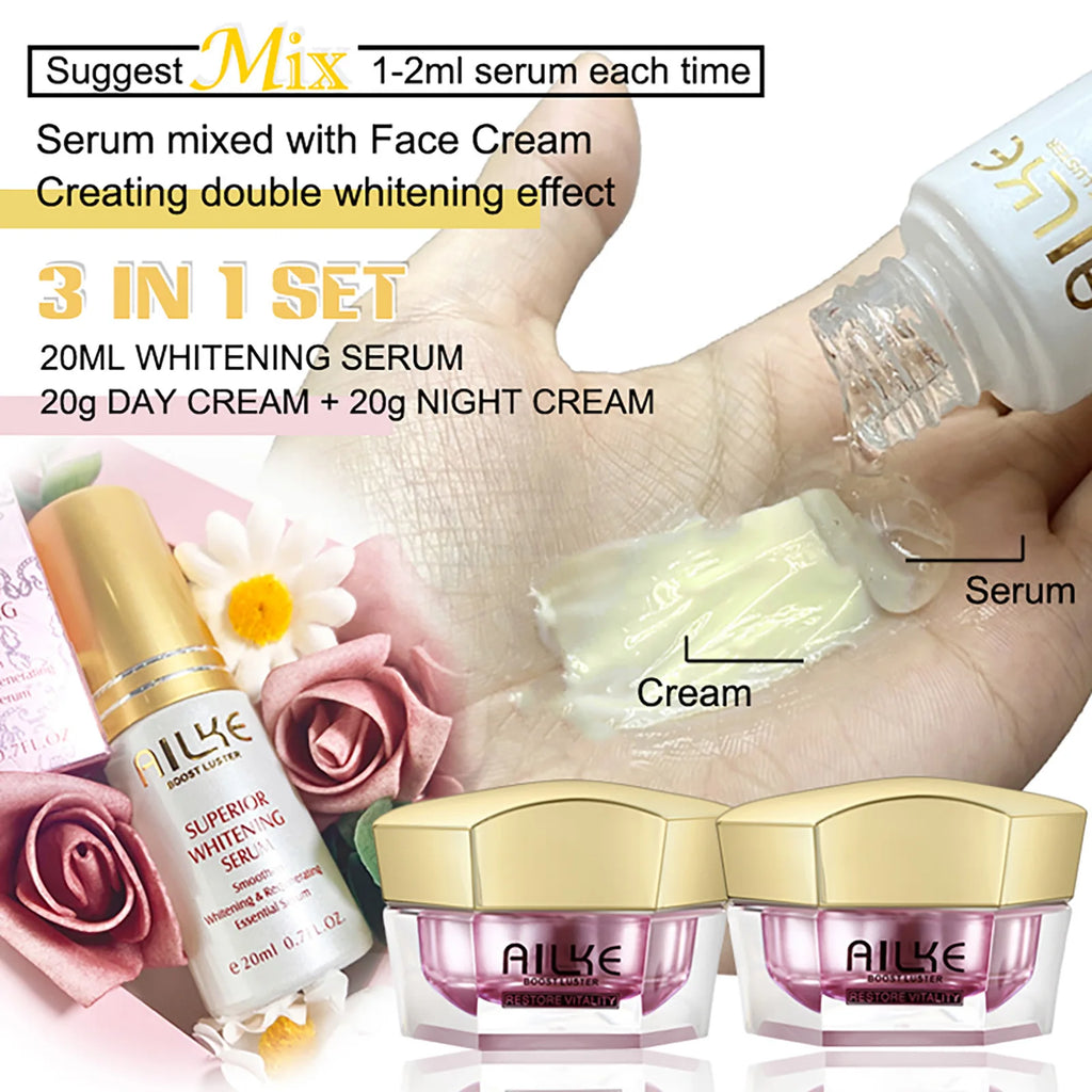 AILKE Whitening Facial Cream for All Skin Types