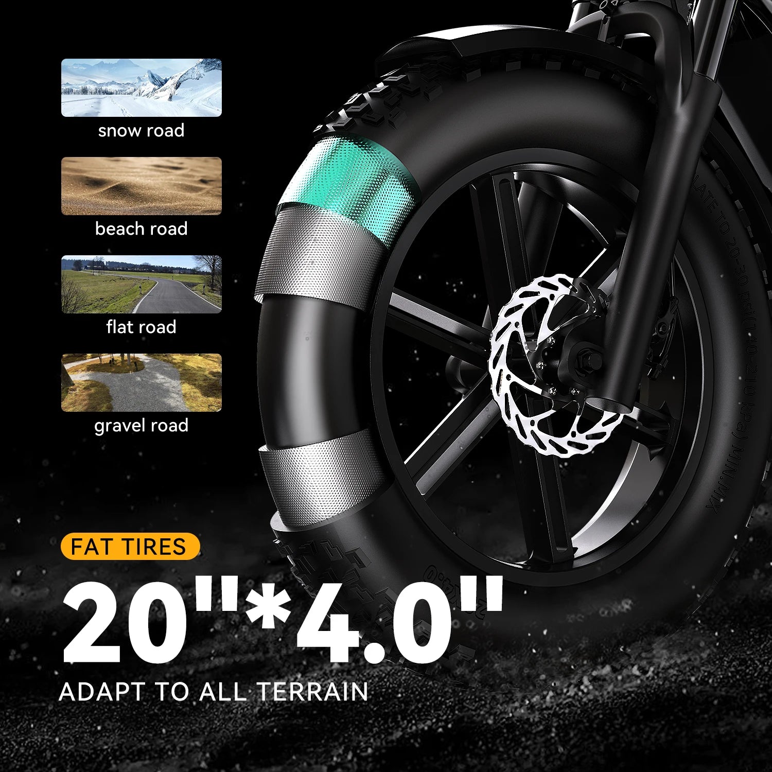Aoango EK11 Fat Tire All-Terrain Outdoor Electric Bike