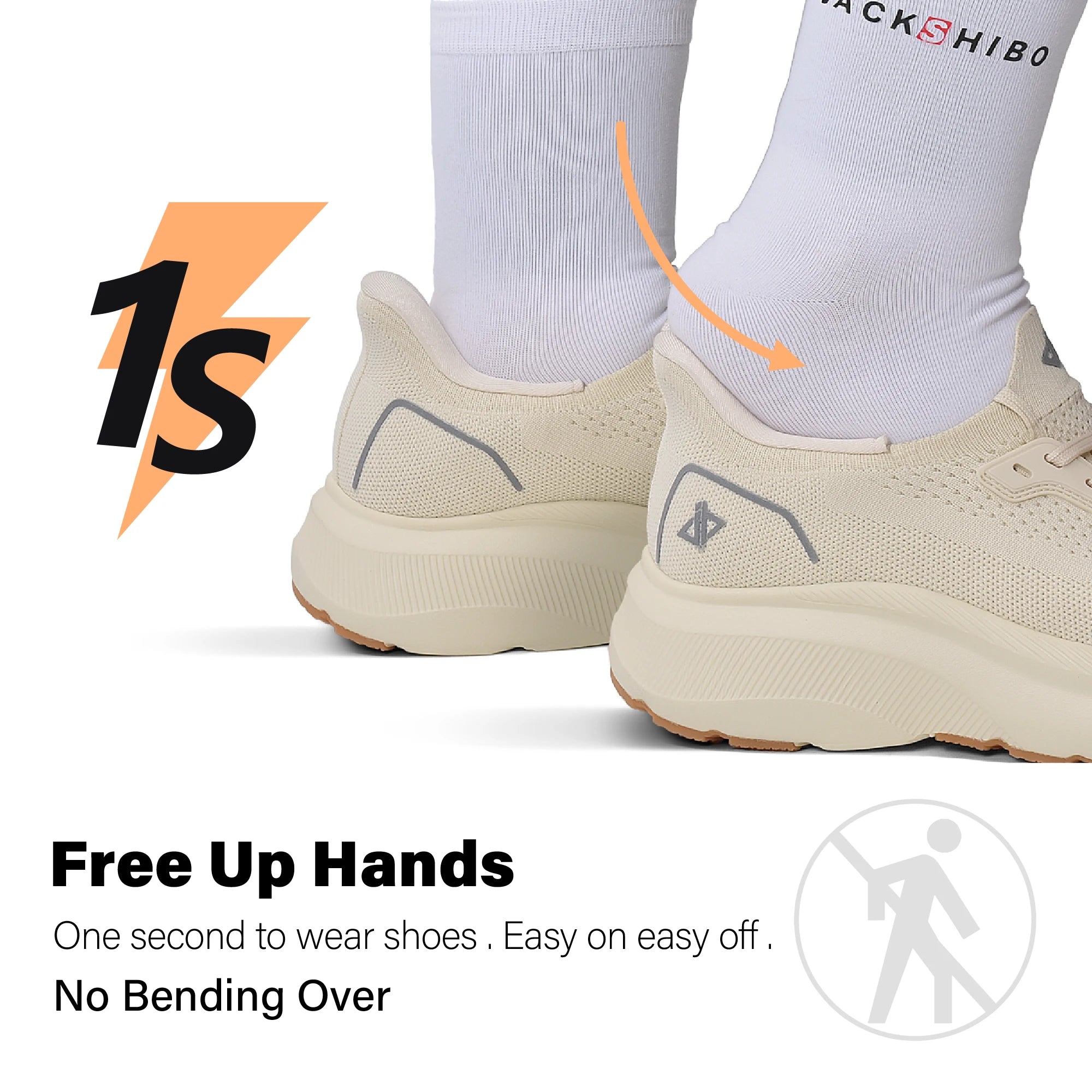 NONECN Womens Wide Toe Box Slip-On Sneakers With Arch Support