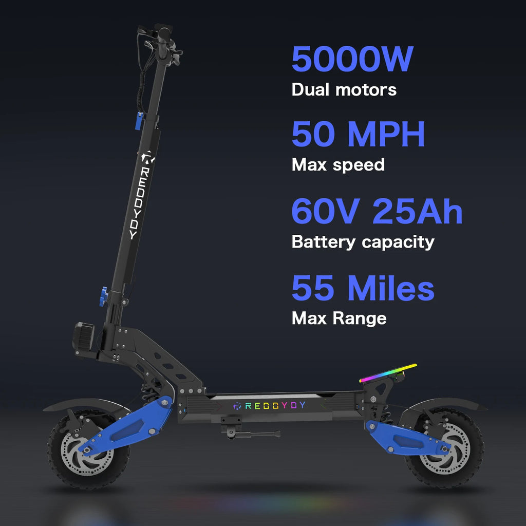 REDDYDY Electric Offroad Scooter 5000W Dual Motor