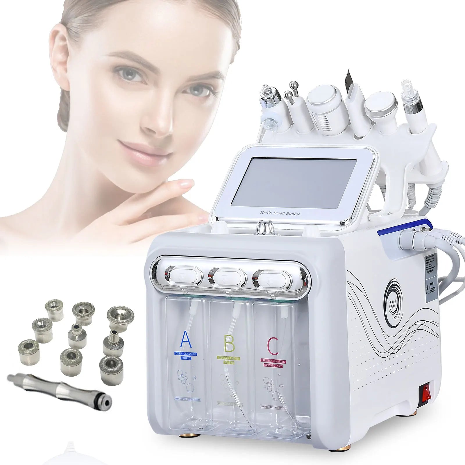 Amilibeauty Hydra Diamond Microdermabrasion 6 In 1 Facial Machine