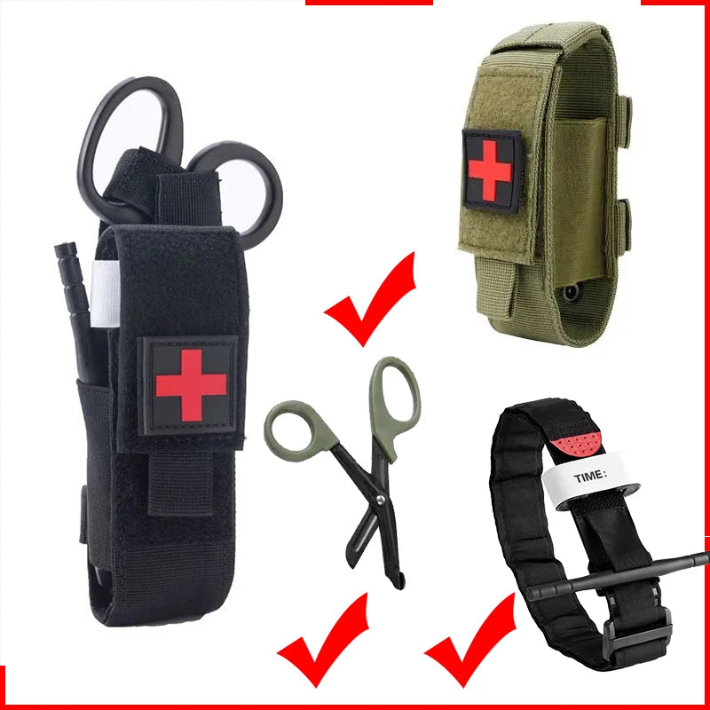 Outdoor Survival Tourniquet First Aid Belt for Camping Military Tactical Emergency Gear