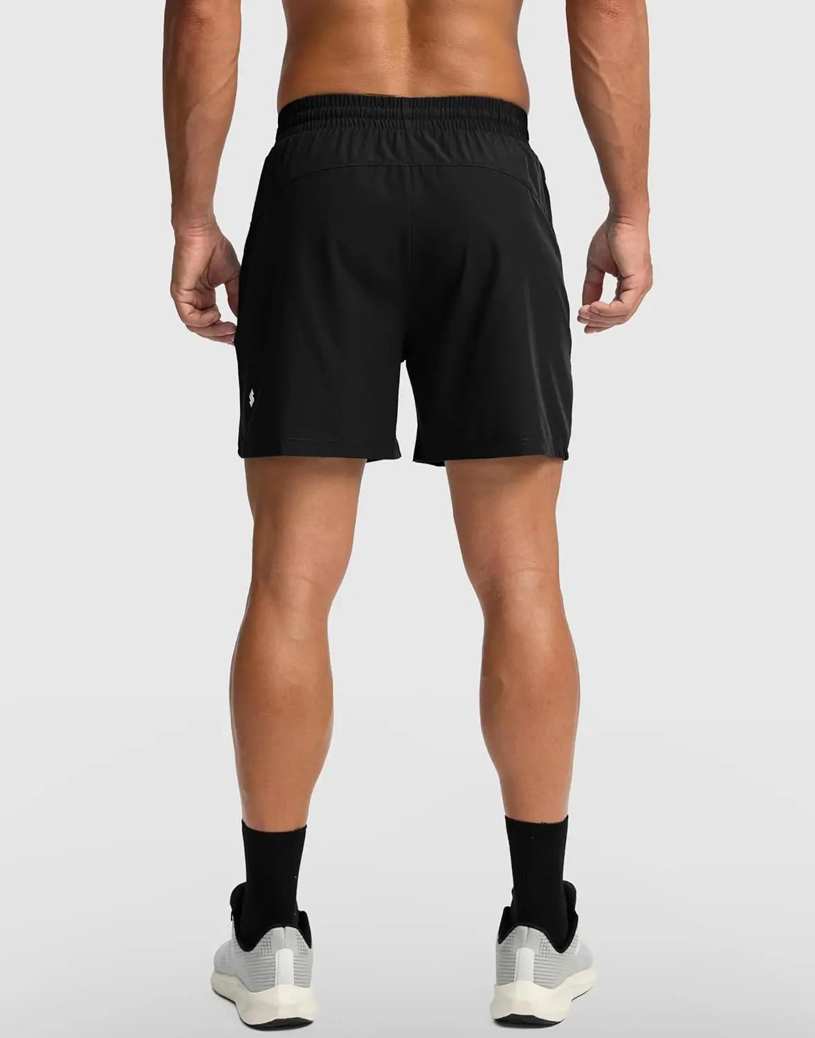 NONECN Men's Quick Dry Running Shorts With Zipper Pocket