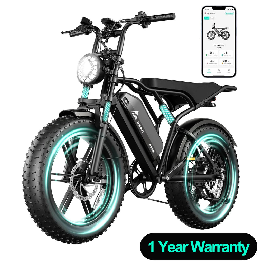 TST R002S 1500W Electric Bike For All Terrains Range Included