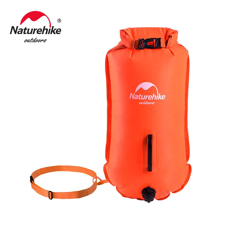 Inflatable Swimming Buoy Waterproof Dry Bag Flotation Belt With Dual Airbags