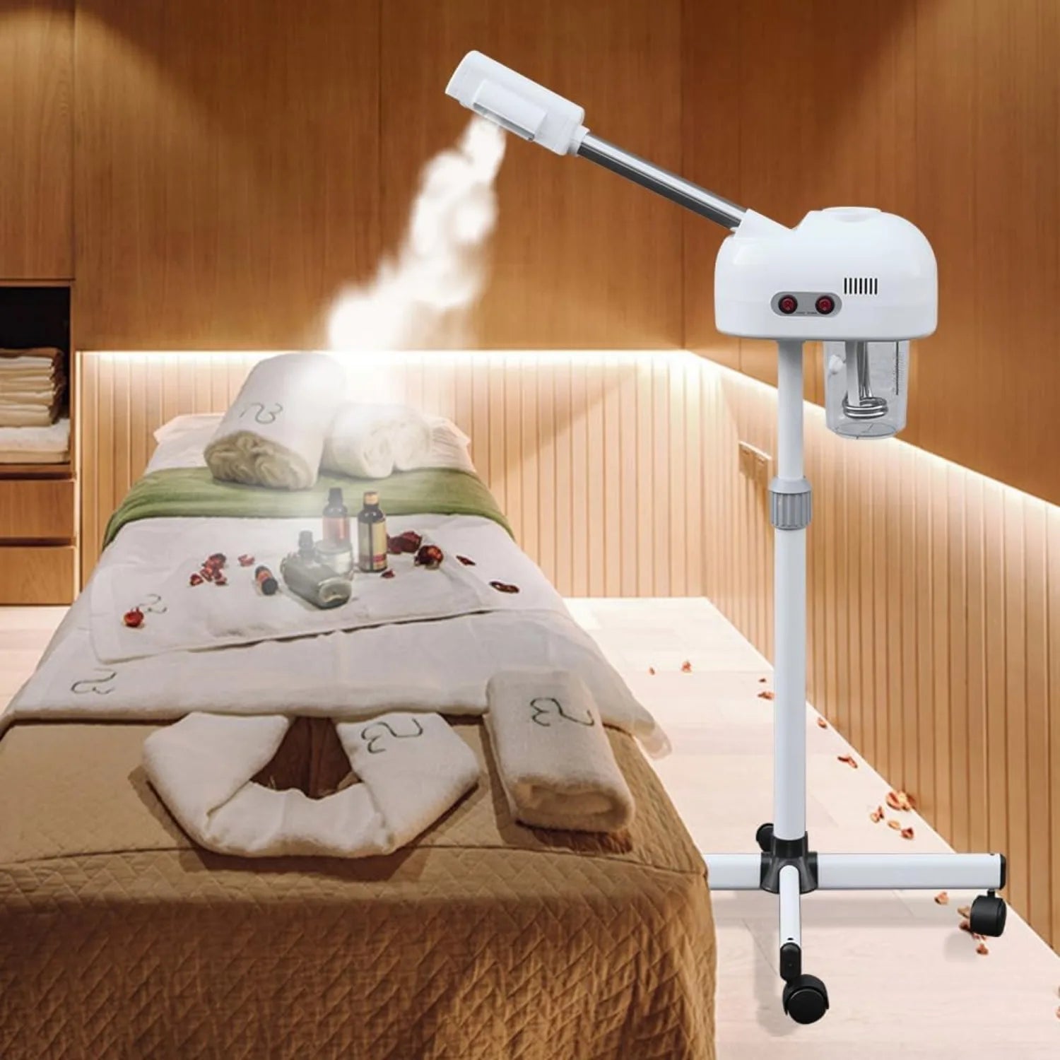 Bymaocar Facial Steamer With 360 Degree Rotating Nozzle Pore Cleansing