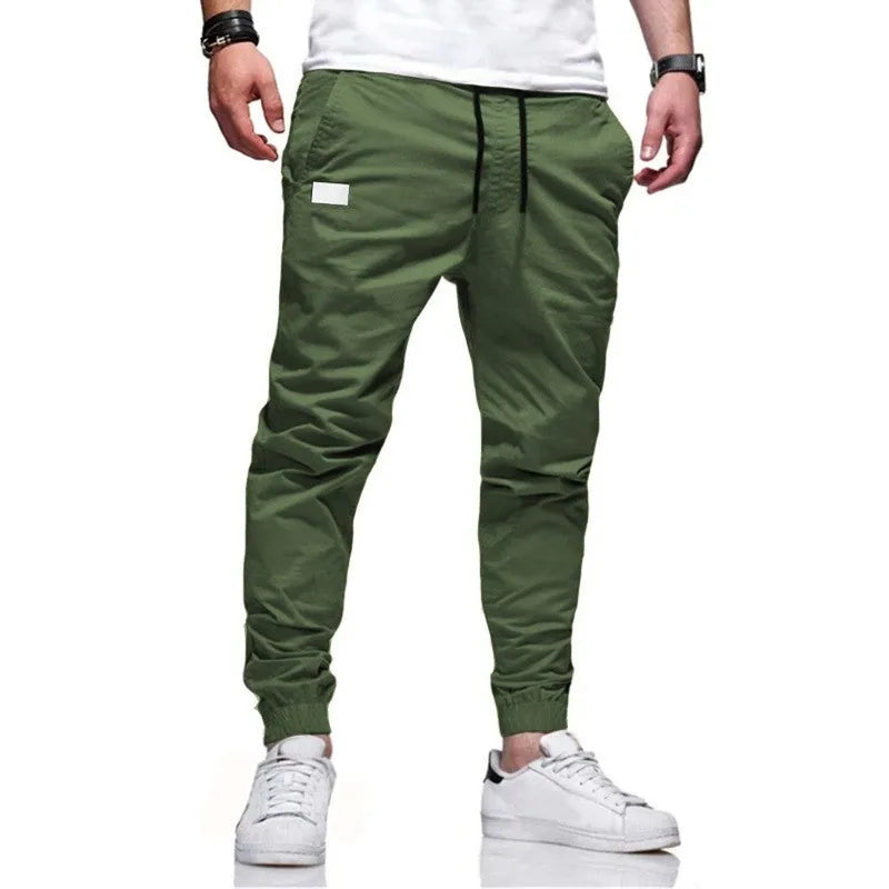 Men's Casual Cargo Jogger Pants With Pockets