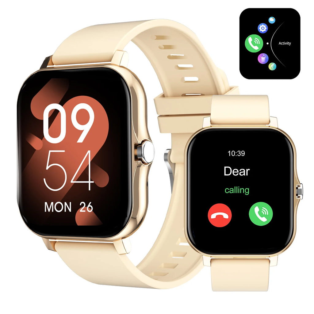 Smartwatch With Call Answer, Call Rejection, Android Iphone Compatible