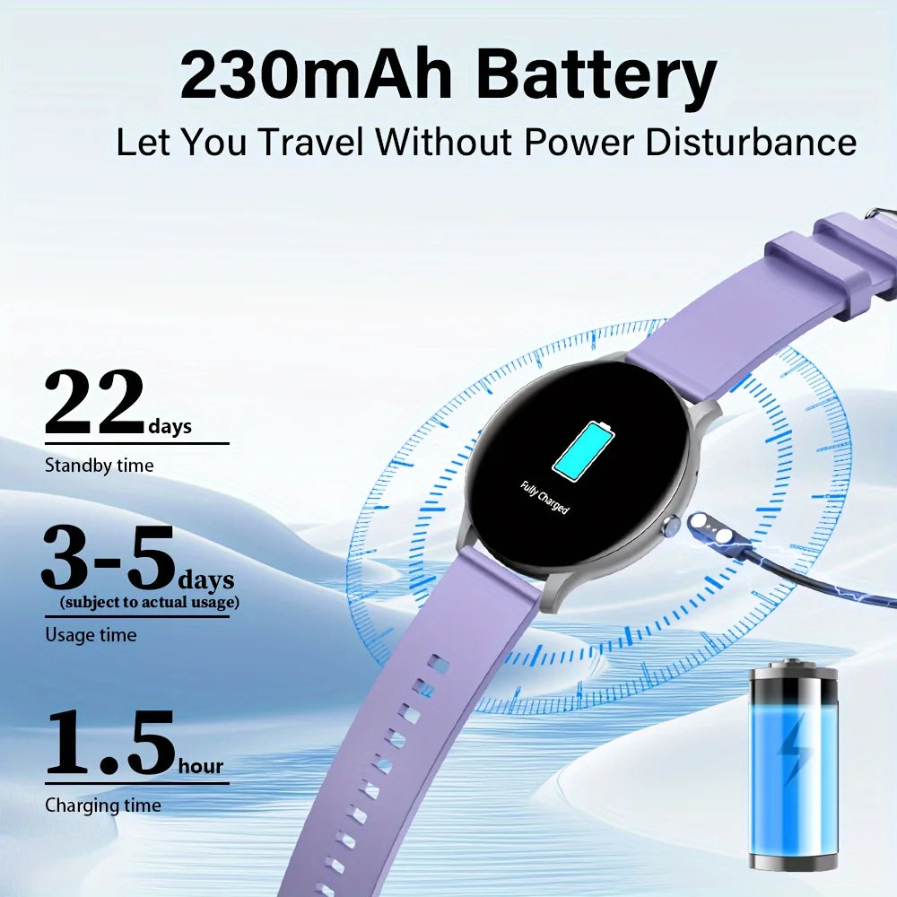 LAXASFIT Smart Watch 1.46 HD Screen Heart Rate Monitor IP68