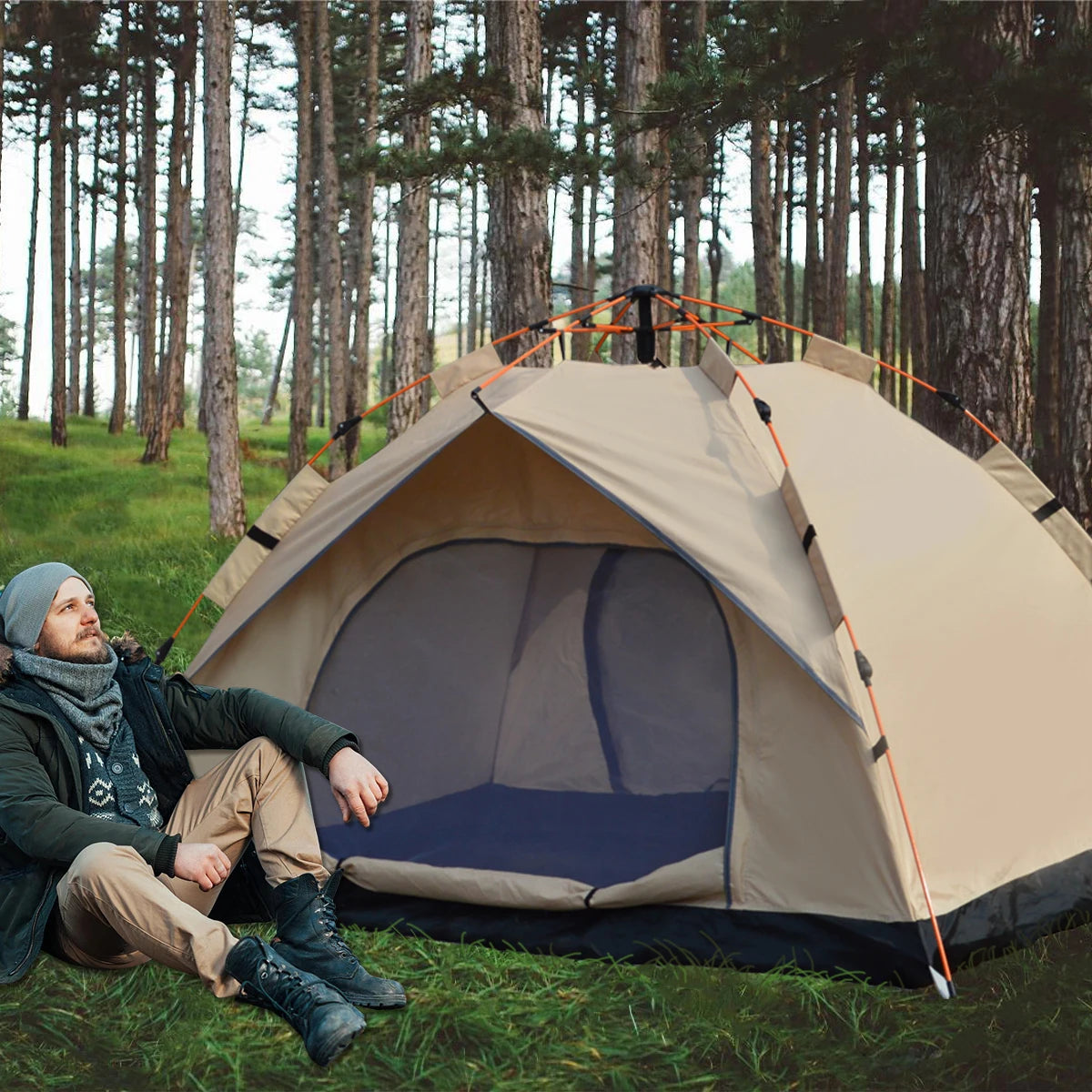 Pakicetus Outdoor Automatic Quick Opening Tent Rainproof Shelter