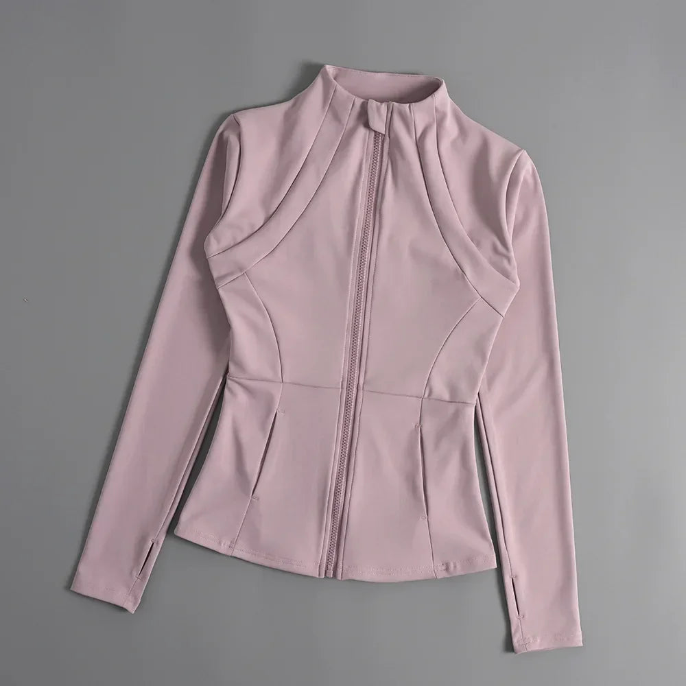 Women's Yoga Slim Long Sleeve Fitness Top Breathable