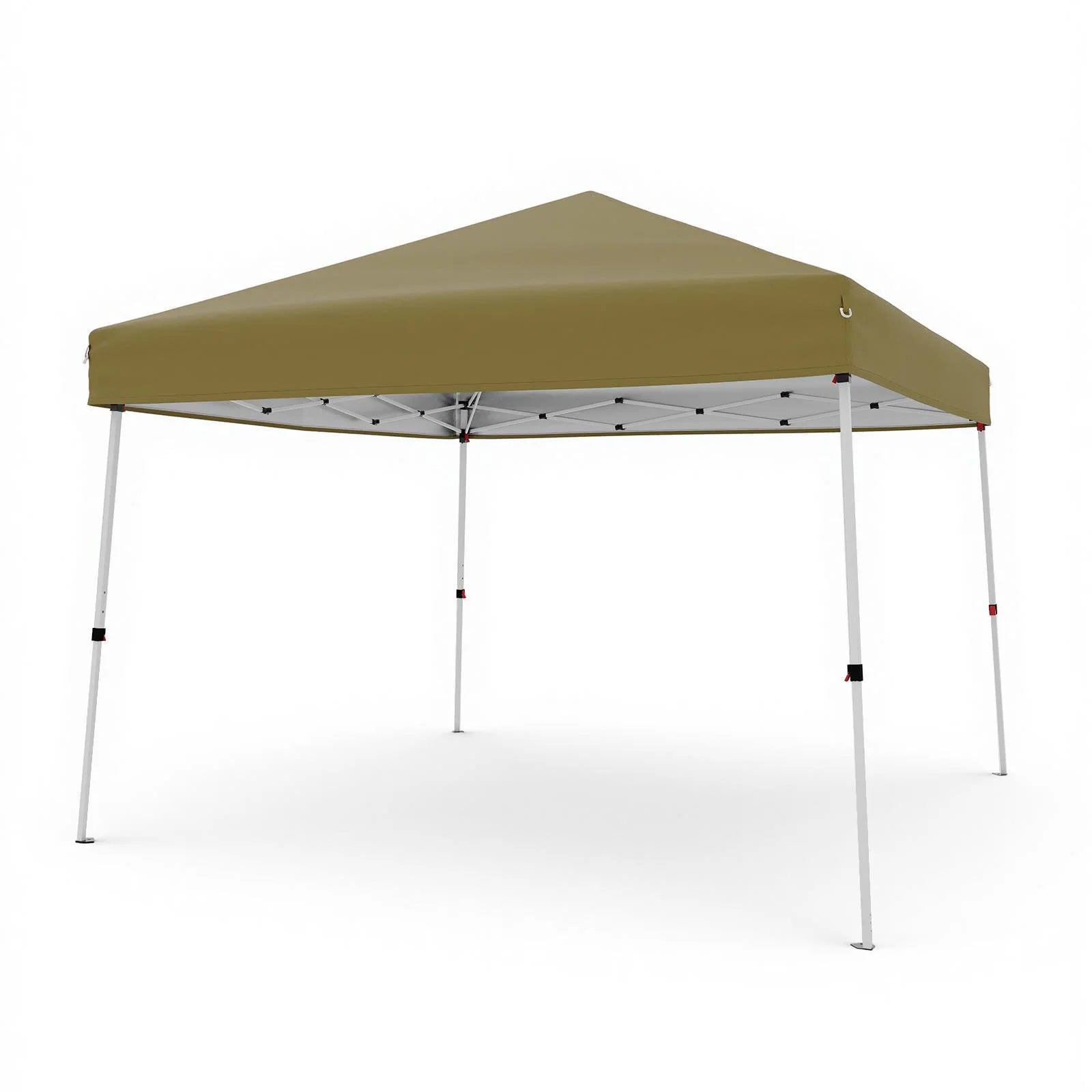 Folding Slanted Canopy Tent 210D Oxford Cloth Cover Iron Tube Portable Patio Umbrella for Trade Shows Event Outdoor Beach Garden