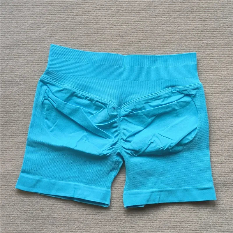 LEDP Seamless Gym Running Shorts For Women Biker Yoga Athleisure