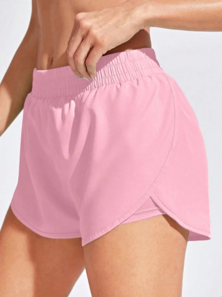 Yoga Shorts Women Fitness Elastic Running Short Leggings