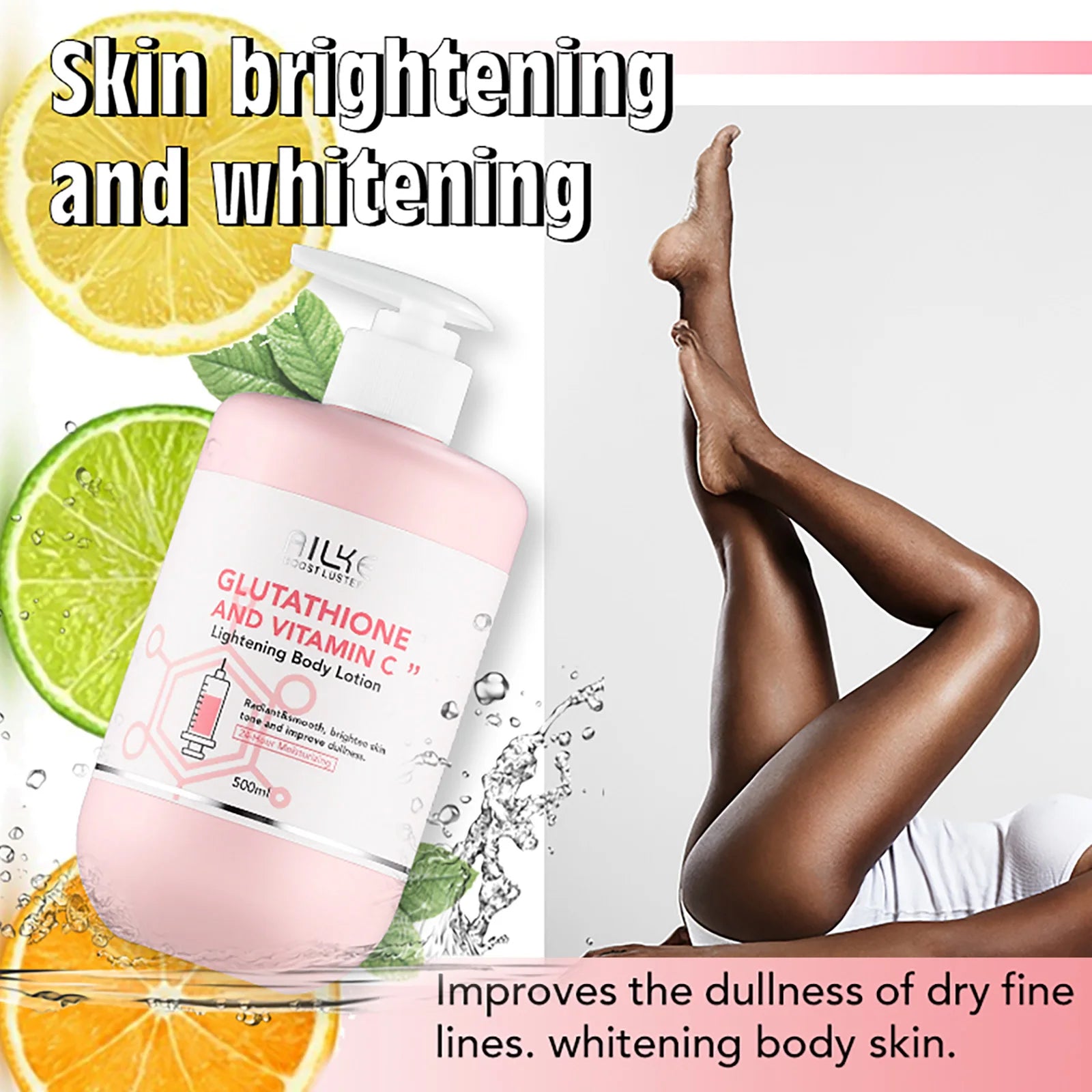 AILKE Whitening Brightening Moisturizing Lotion With Vitamin C Glutathione