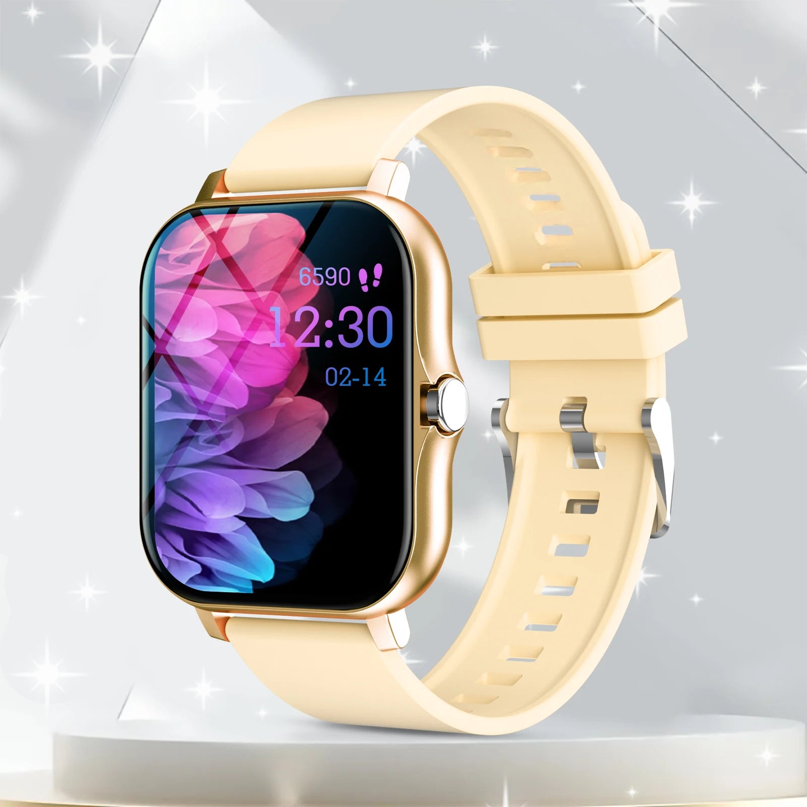 Odelettevcy Smartwatch With Wireless Calling Dial Fitness Tracking iPhone Android