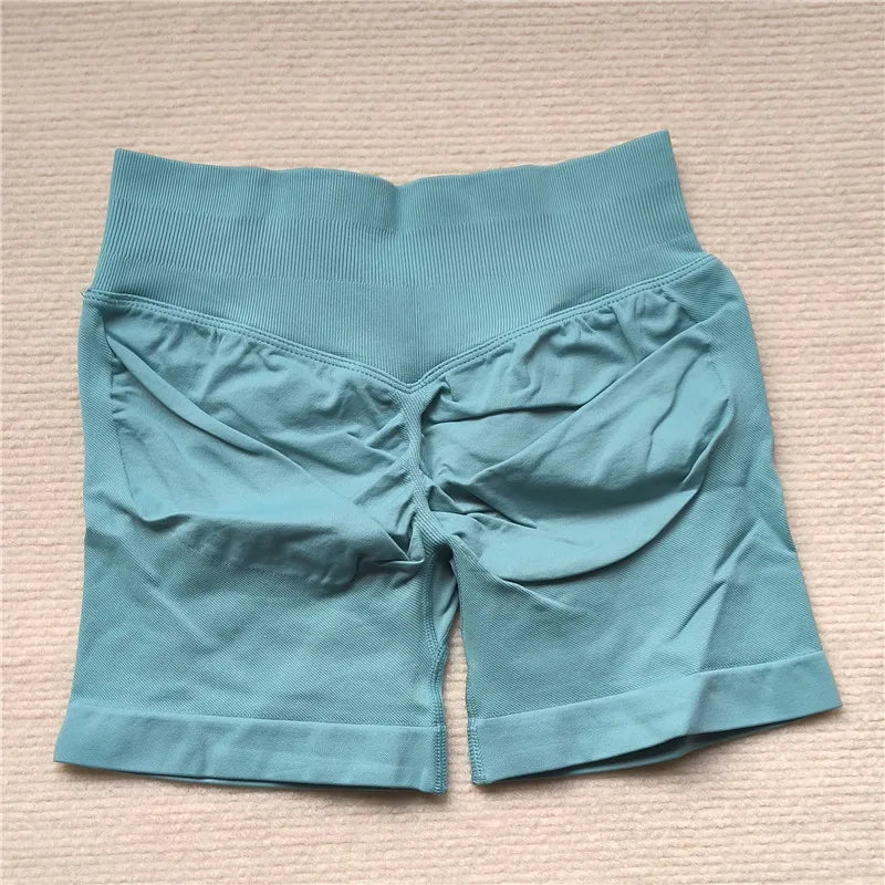 LEDP Seamless Gym Running Shorts For Women Biker Yoga Athleisure