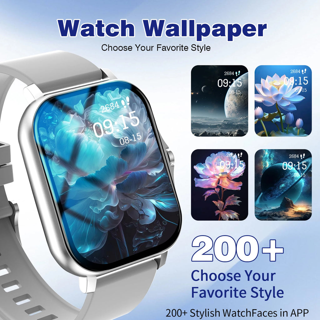 Odelettevcy Smartwatch With Wireless Calling And Message Reminders