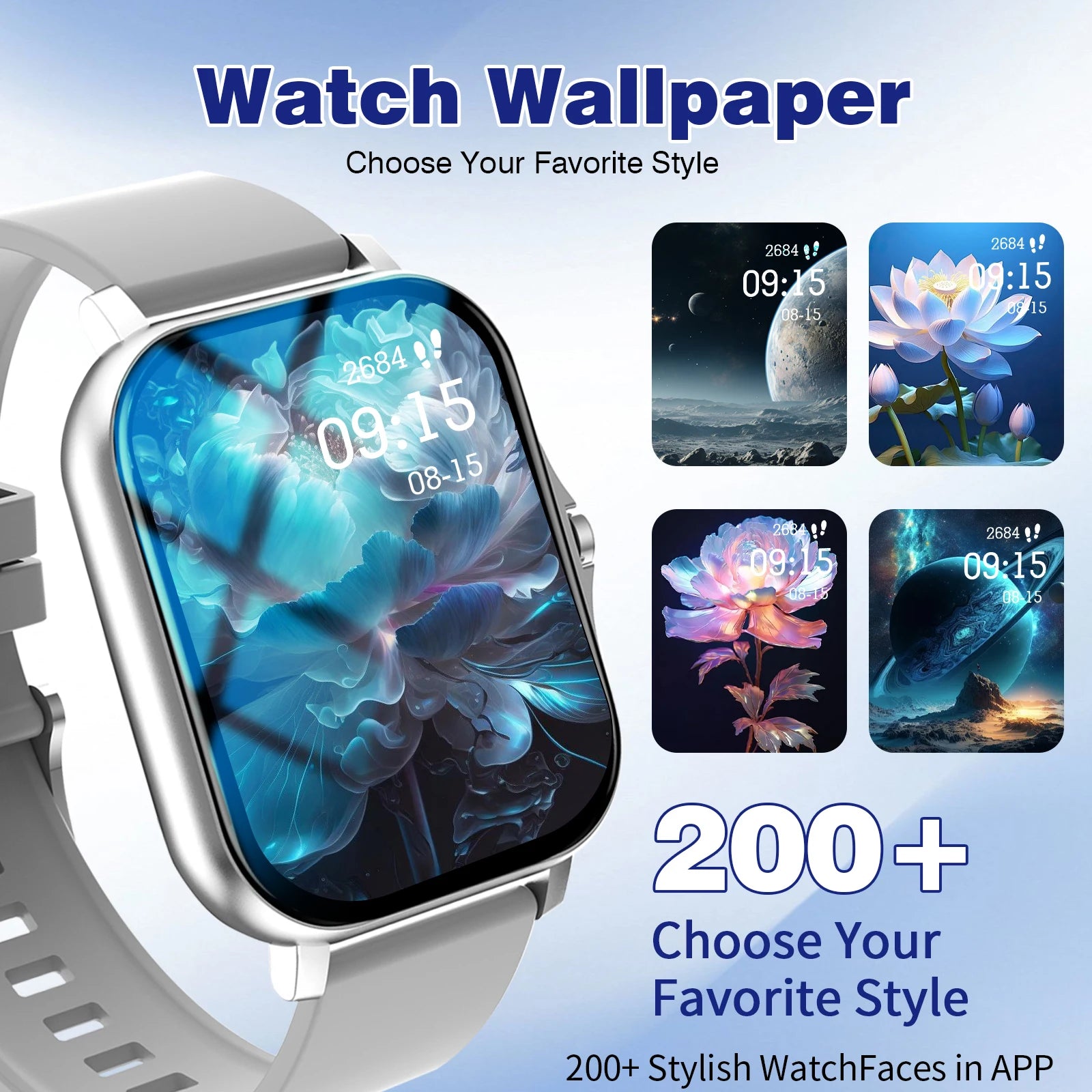 Odelettevcy Smartwatch With Wireless Calling And Message Reminders
