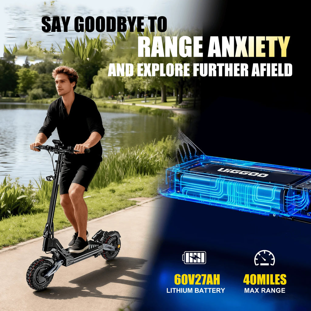 EOEOTWO Dual 4000W Electric Scooter 60V 27Ah Heavy Duty