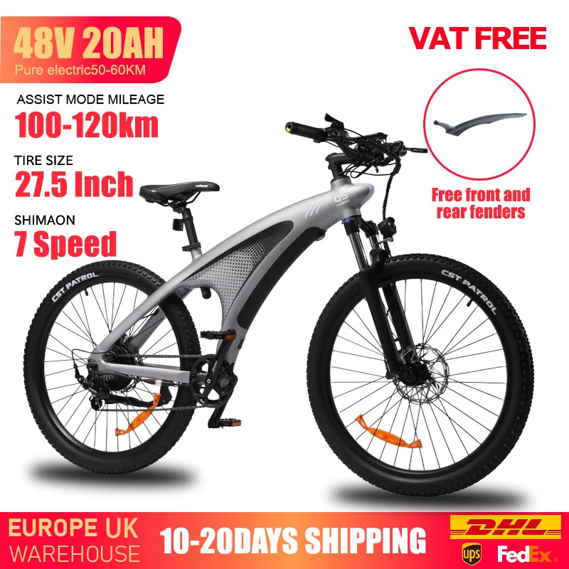 HUANCI Q5 Mountain Electric Bike 48V 20Ah Aluminum Frame