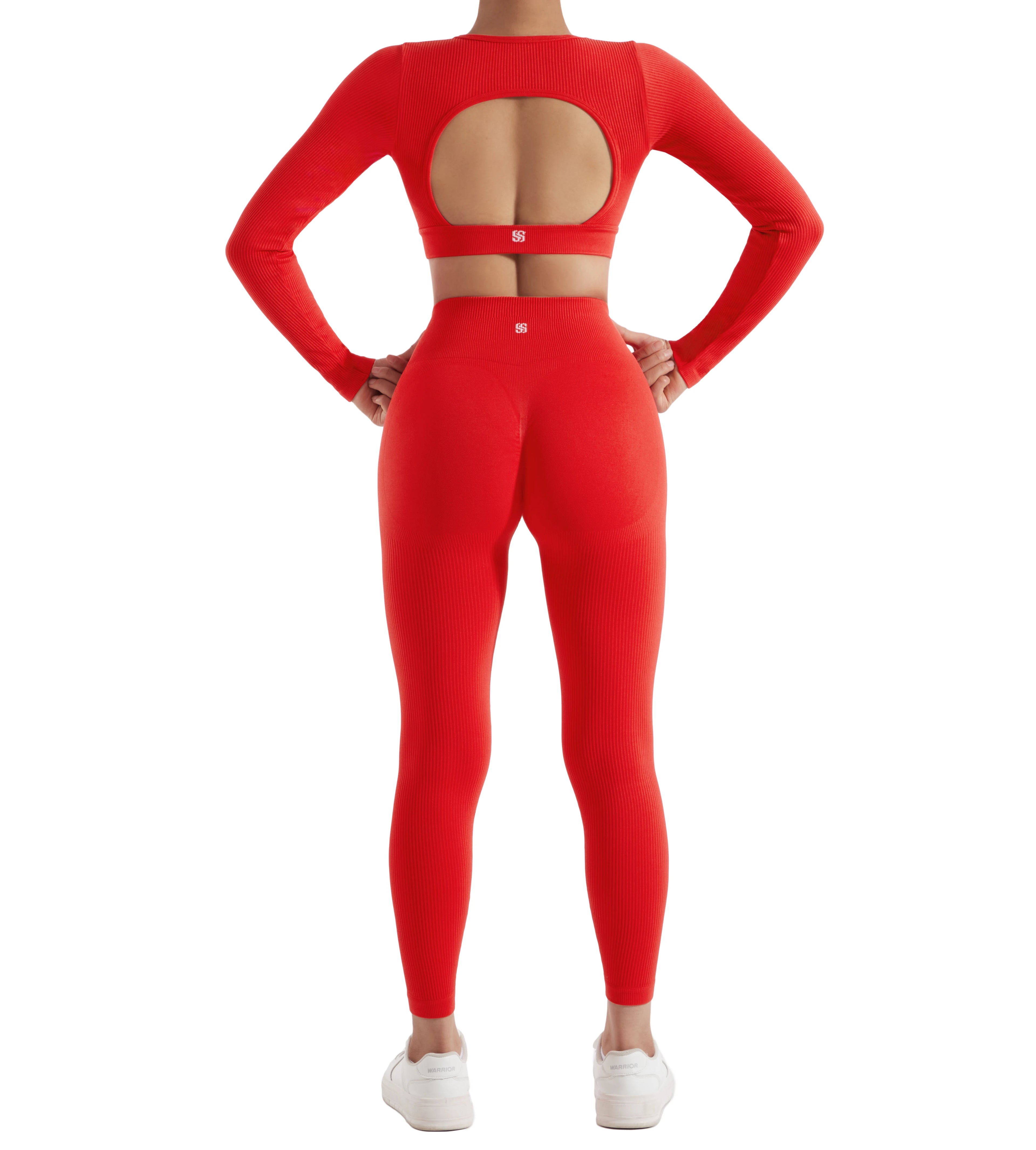 NONECN Yoga Set Women Quick Dry Sports Suit Long Sleeve