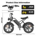 1500W G50 Electric Bike With Long Lasting 48V Battery
