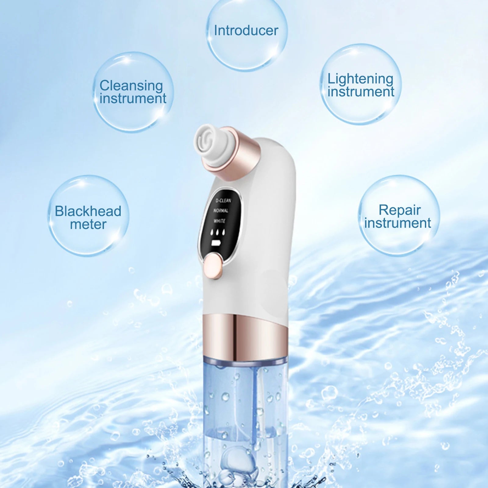 MIAO US USB Rechargeable Blackhead Vacuum Kit Pore Cleaner