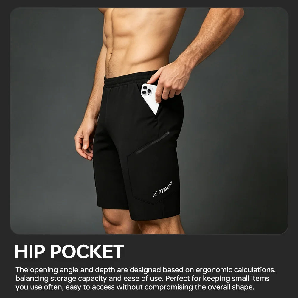 X-TIGER 2-in-1 All-Weather Cycling Shorts Padded MTB for Men