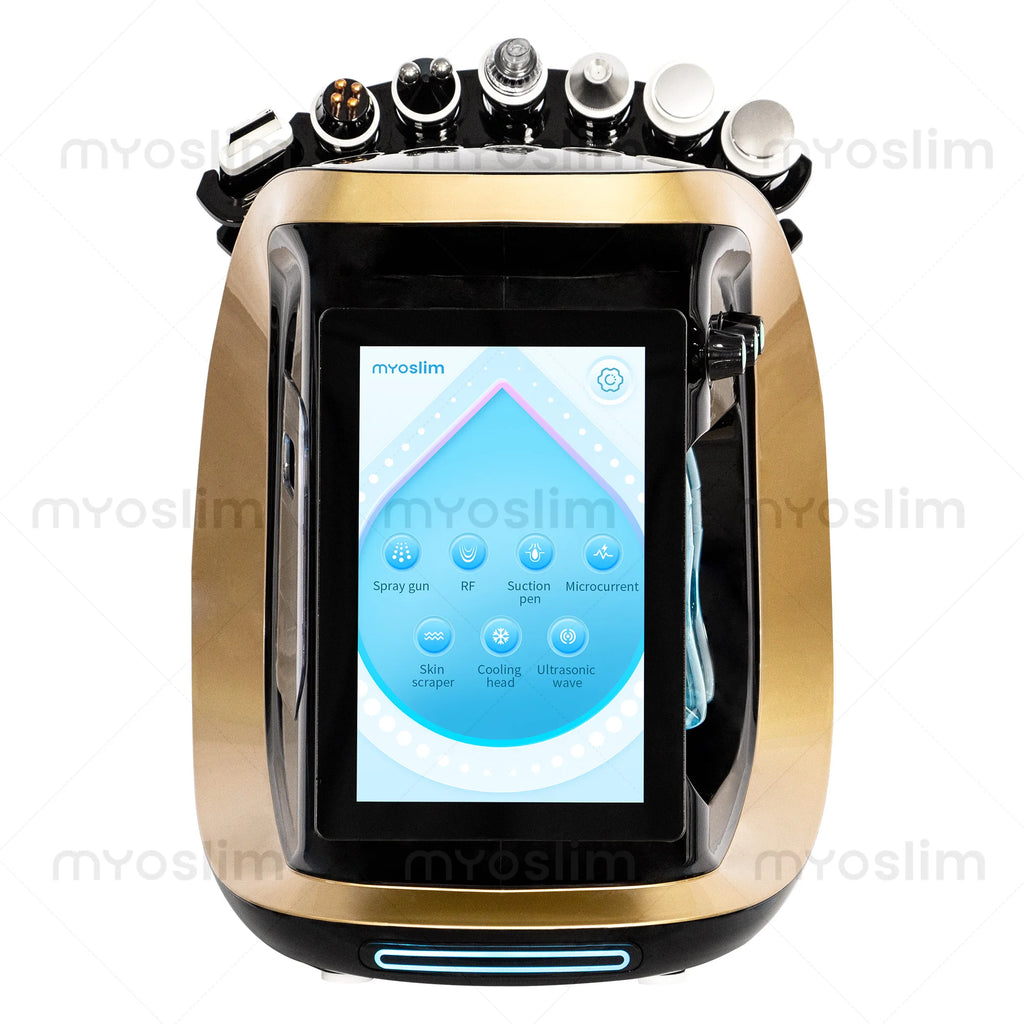 Ice Blue 7 in 1 Hydrodermabrasion Machine Oxygen Jet Aqua Peeling Small Bubble System for Deep Cleaning and Skin Rejuvenation