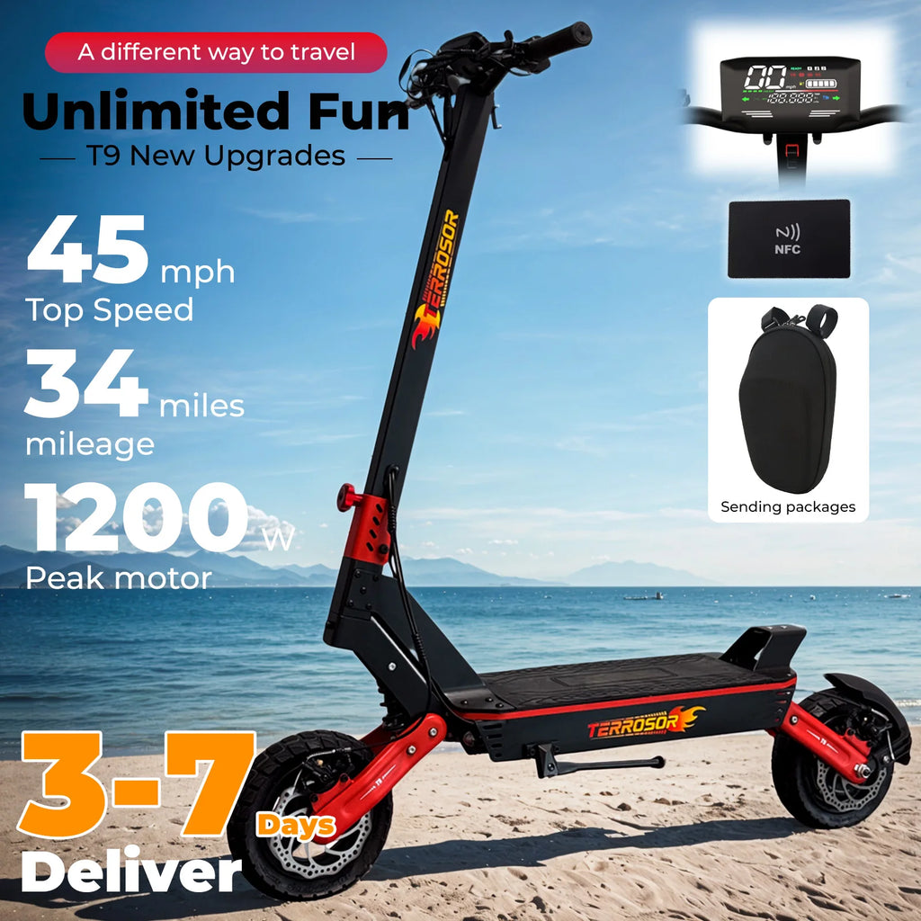 LELEKUAIC Electric Scooter for Adults 1200W 28 MPH 20mi Range