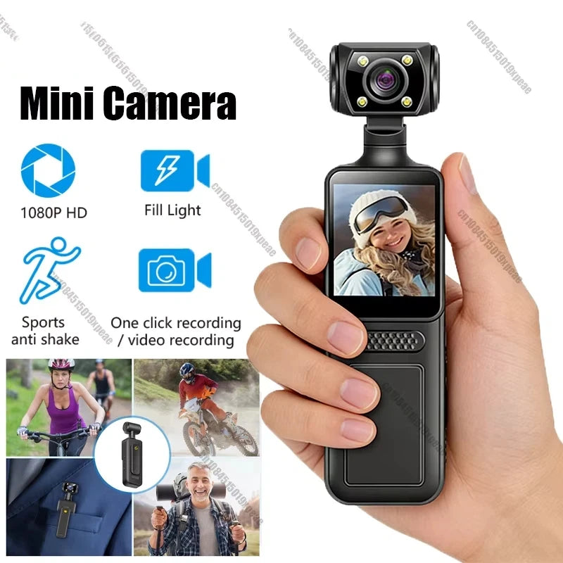 Lenovo 8K Handheld Pocket Camera 180 Degree Rotating Mini Cam