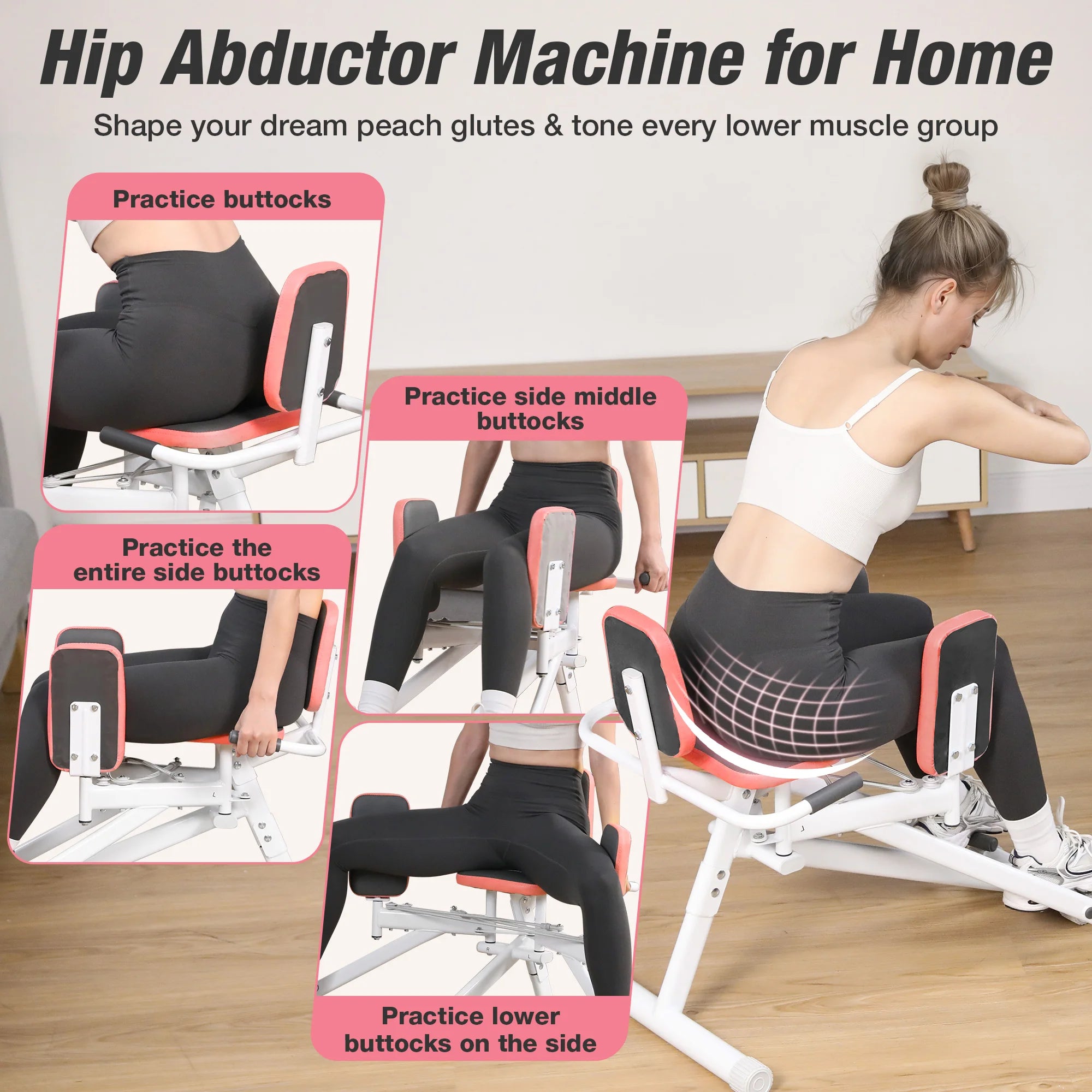 Warmounts Hip Abductor Machine Glute Thigh Trainer