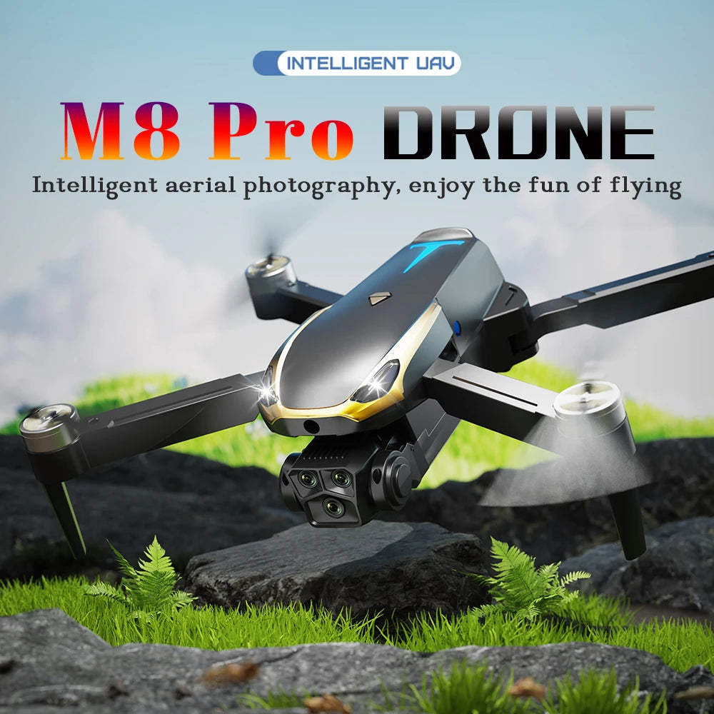 EY M8 Pro Brushless Drone With 2 Batteries HD Camera