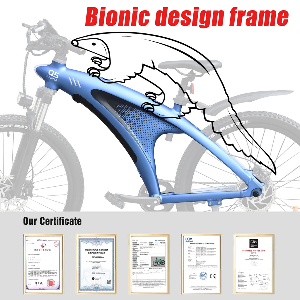 HUANCI Q5 Mountain Electric Bike 48V 20Ah Aluminum Frame