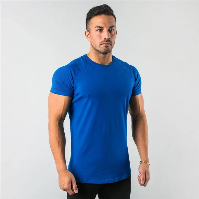 Mens Fitness Tee Short Sleeve Gym Shirt