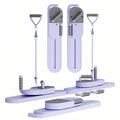 Pilates Reformer Board Portable Split Resistance Gym with LCD Display