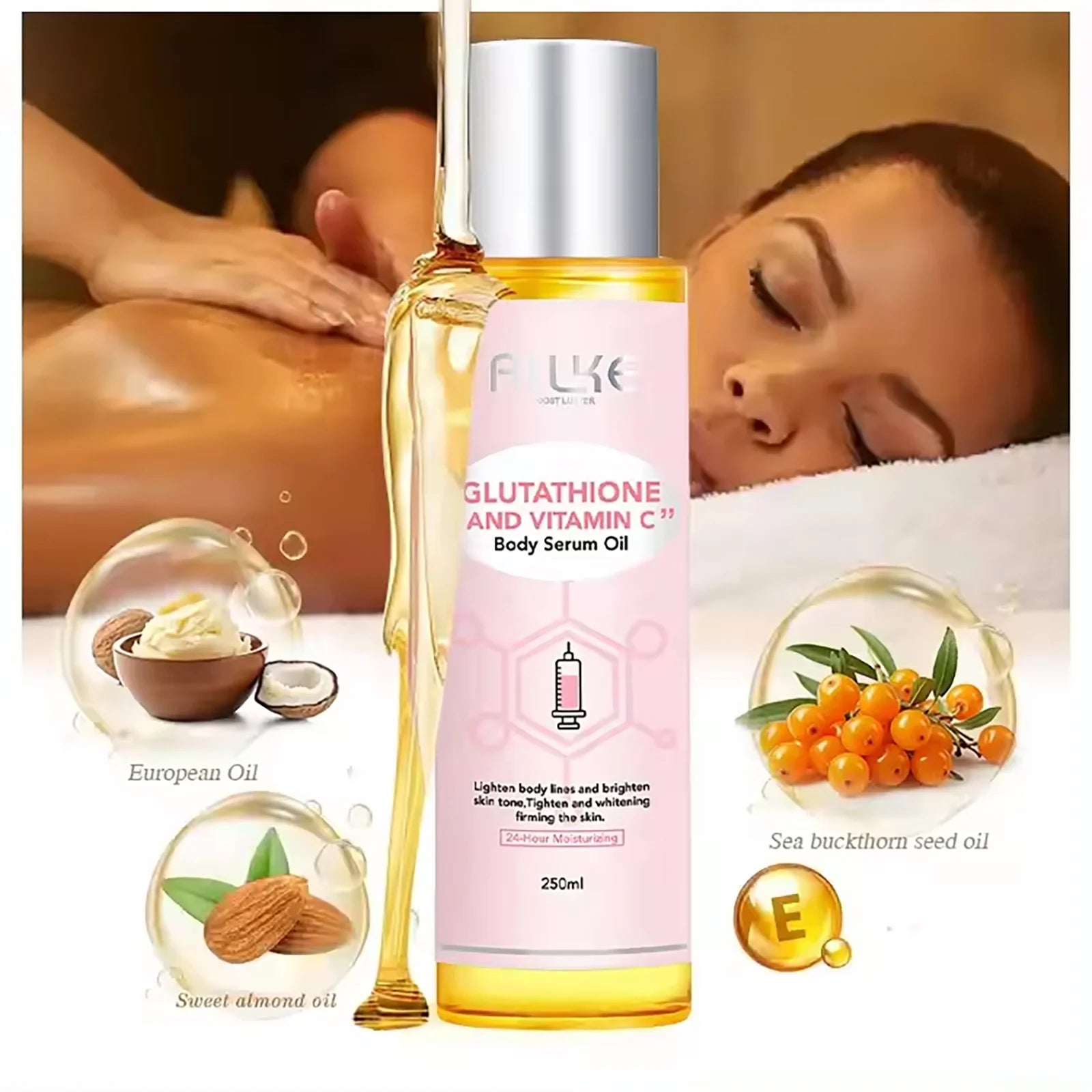 AILKE Vitamin C Moisturizing Whitening Massage Oil